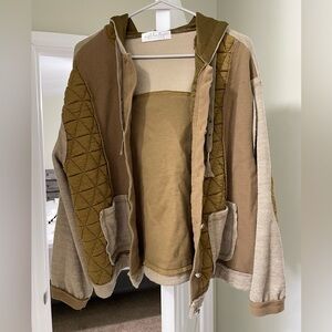 Olive jacket with buttons